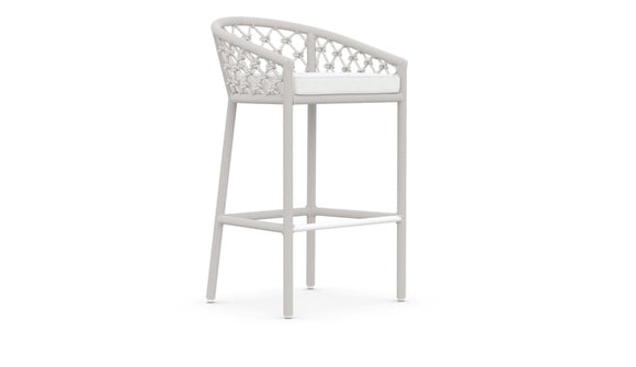 Amelia Bar Stool Sand + Polar Cushion