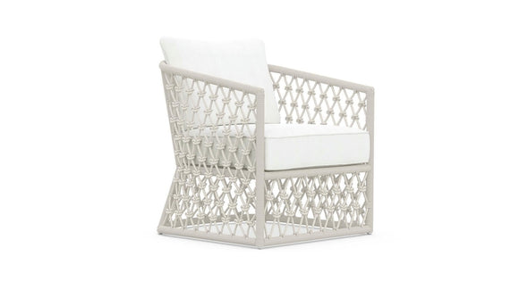 Amelia Club Chair Sand + Polar Cushion