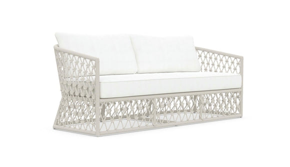 Amelia Sofa Sand + Polar Cushion