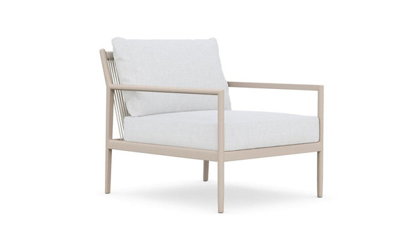 Madeira Club Chair Ivory + Polar Cushion