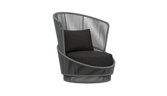 Palma Swivel Club Chair + Slate Cushion