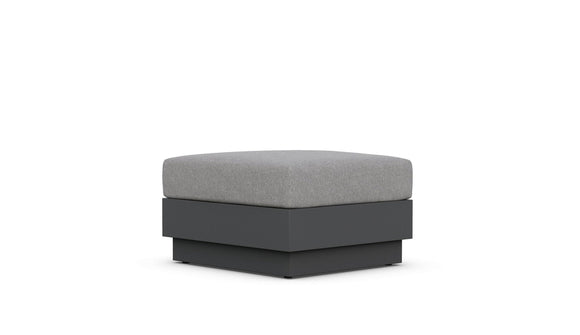 Porto Ottoman Charcoal + Moon Cushion