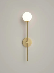 Chelso sconce - brushed brass  / brushed brass and opal - bathroom light