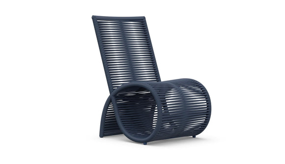 Wave Dining Chair Midnight Blue x2