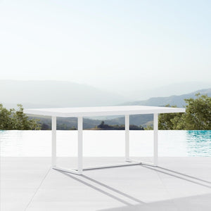 Pavia 96" Dining Table - No Top Base Only - White