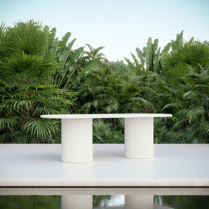 Palma 96" Dining Table - White