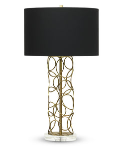 Pacific Table Lamp / Black Cotton Shade