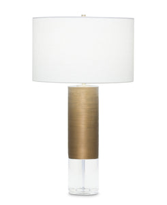 Sage Table Lamp Off-White Linen Shade