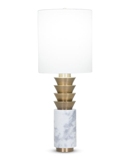 Abigail Table Lamp / Off-White Cotton Shade