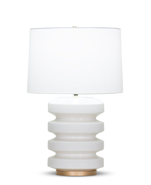 Rollins Table Lamp / Off-White Cotton Shade