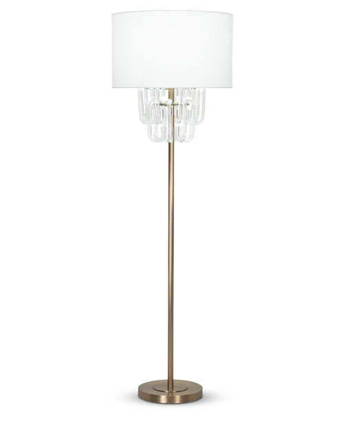 Grenada Floor Lamp / Off-White Cotton Shade