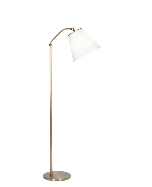 Fin Floor Lamp - Off-White Cotton Shade