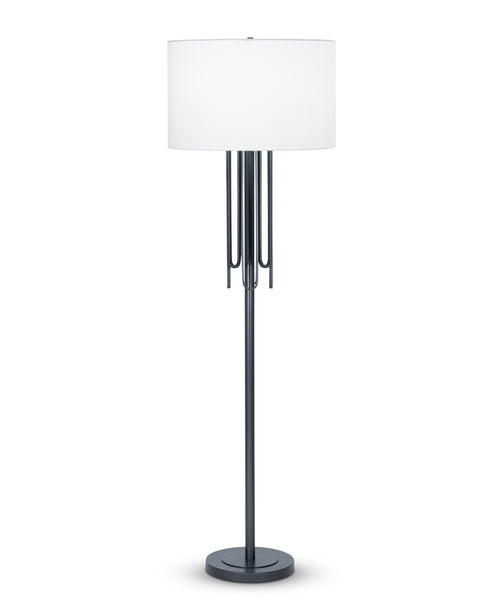 Barclay Floor Lamp - Off-White Cotton Shade