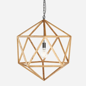 Wooden Polyhedron Natural Medium