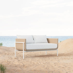 Hampton 2 Seat Sofa - Sunbrella Salt Cushion