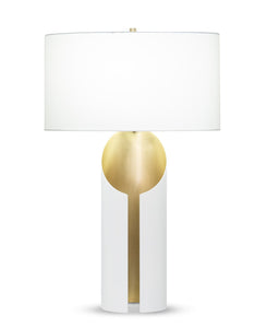 Lena Table Lamp / Off-White Cotton Shade