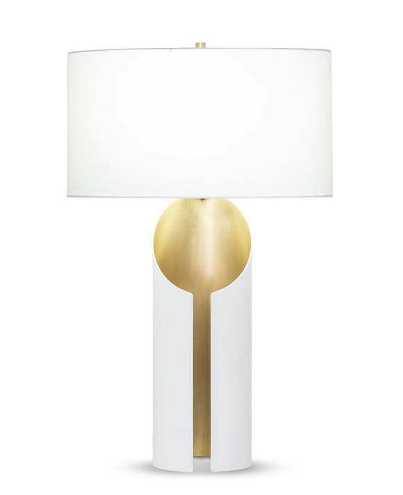 Lena Table Lamp / Off-White Cotton Shade